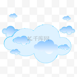 矢量云朵装饰图片_矢量漂浮云朵