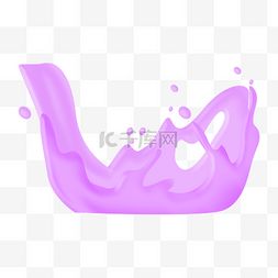 葡萄汁饮品图片_卡通紫色葡萄汁插画