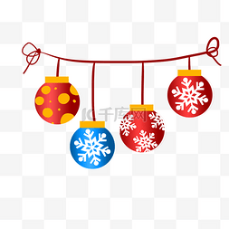 彩球装饰图片_圣诞节圣诞彩球星星挂坠配饰