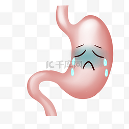 人体胃器官卡通插画