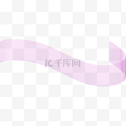 绸带紫色图片_ai矢量漂浮绸带