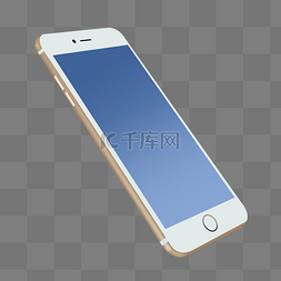 插画手机图片_白色智能手机模型PSD透明底
