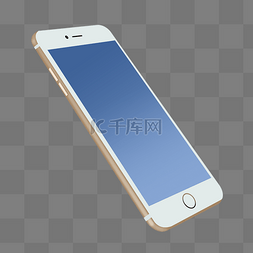 白色智能手机模型PSD透明底