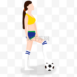 卡通手绘足球比赛图片_世界杯足球宝贝加油卡通人物