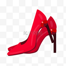 漂亮的高跟鞋图片_红色的高跟鞋