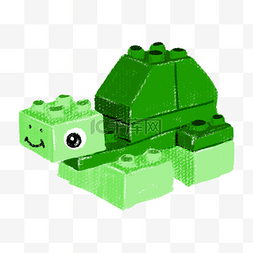 儿童玩具绿色图片_儿童玩具拼接乌龟