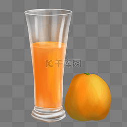 果粒橙图片_果汁橙汁果粒橙橙子
