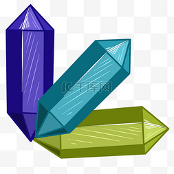 切割成功的钻石三色