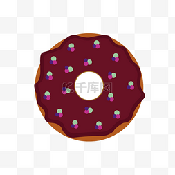 卡通美食甜甜圈图片_夏季卡通美食甜甜圈png下载