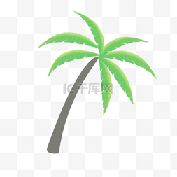 扁平化椰子树图片_卡通椰子树免扣下载