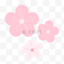 樱花卡通图图片_矢量图粉色的樱花