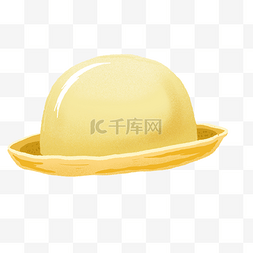 毛帽图片_黄色毛毡帽