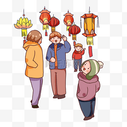 卡通鼠年2020图片_鼠年新春元宵节逛庙会年俗