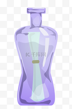 漂流瓶紫色图片_ 紫色漂流瓶 