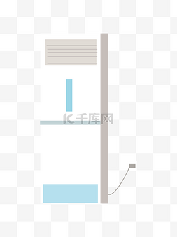 电器矢量图图片_卡通空调简约设计素材
