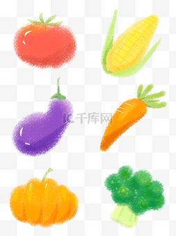 西红柿蔬菜卡通图片_手绘商用手账可爱卡通简约蔬果装