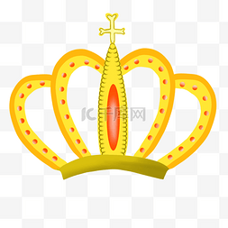 金黄色卡通的皇冠