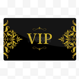 vip黄金会员卡图片_扁平化VIP会员卡黑卡会员卡