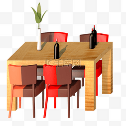 d立体室内图片_家装节3D立体餐桌