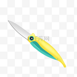可爱的小鸟刀柄水果刀