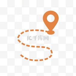 南京市地标图片_矢量卡通橙色箭头图