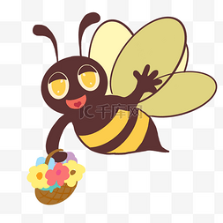 采蜜途中的小蜜蜂