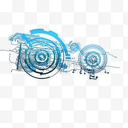 蓝色科技线条底纹图片_蓝色科技图形矢量元素