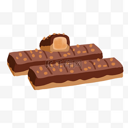 情人节卡通手绘甜品美食之巧克力