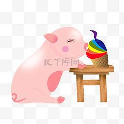 圆脸小人图片_2019吉祥物是可爱的猪猪哦