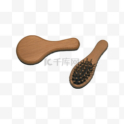 棕色木梳（png免抠图片）