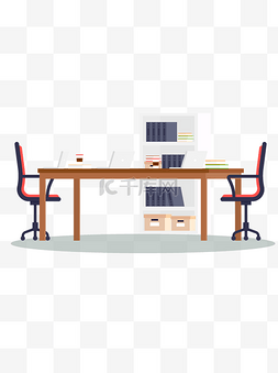长桌子图片_办公会议室场景元素