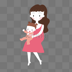 宝宝抱宝宝图片_母婴健康妈妈抱着宝宝