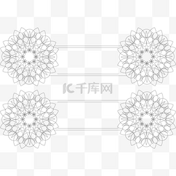 ai矢量框架装饰矢量图案