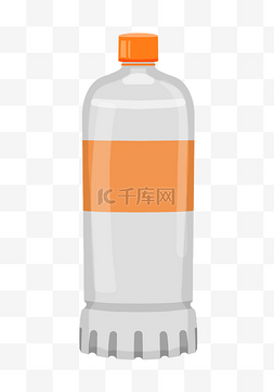 玻璃酒瓶图片_手绘灰色的瓶子