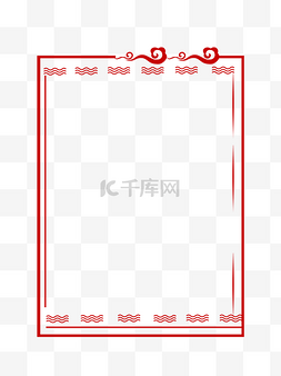 中国风春节底纹图片_新年边框红色边框简约边框