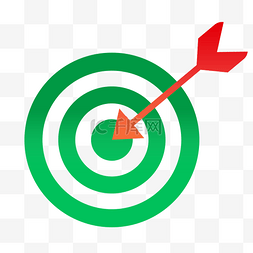 红色箭靶设计矢量图