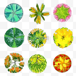 植物平面手绘设计图片_植物平面手绘设计