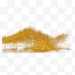 金色沙子png图片_金色的颗粒
