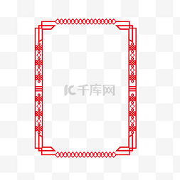 中国风水墨花边图片_矢量手绘中式边框