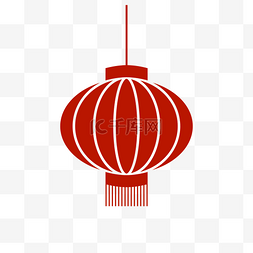 国庆节清新图片_简约手绘红色的灯笼插画海报免抠