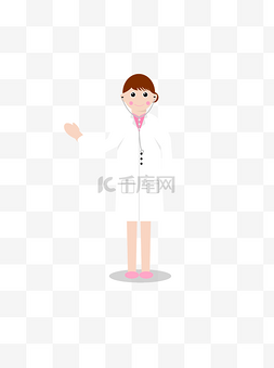 可爱女医生图片_人物之粉红色医院女医生救死扶伤