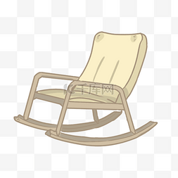 椅子木头图片_家装节2D摇椅PNG素材