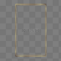 纯边框图片_反光纯金色卡通边框
