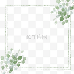 中国水墨风植物图片_水墨边框中国风植物