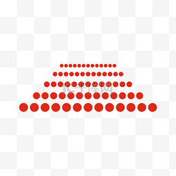 红色不规则圆点