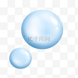 蓝色透明水珠图片_水滴生命之水