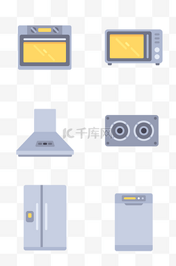 微波炉提升图片_家庭家电相关图标插画