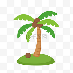 矢量椰子树图片_卡通椰树矢量图下载