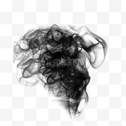 雾烟雾效果图片_黑色烟雾免扣元素