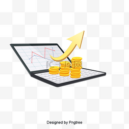 黄色的金币图片_卡通商业货币收入要素